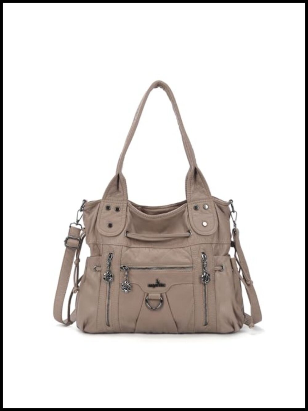 Hobo Shoulder Bag Women Crossbody Handbag Vegan Leather Tote Purse